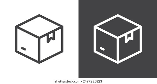 Boxes icon vector logo set collection for web app ui