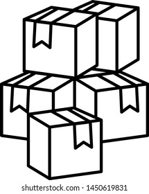 Boxes icon for your project
