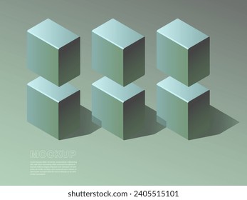 Boxes Mockup. Template Vector illustration.