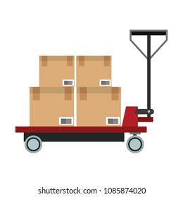 Boxes on cart