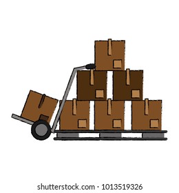 Boxes on pallet