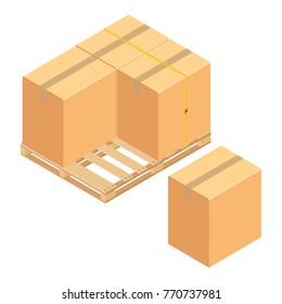 Boxes on pallet