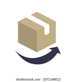 boxes on a white background, vector illustration