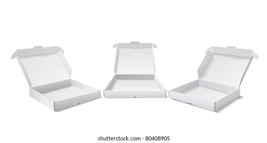 Boxes for packing of goods are shown in the picture.