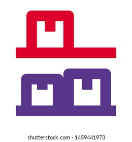 Boxes rack facility layer in-house storage facility