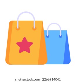 Boxes representing gifts, flat icon