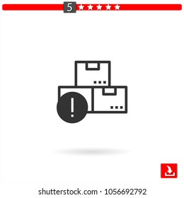 boxes vector icon