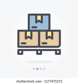 Boxes vector icon