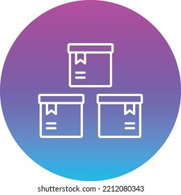Boxes vector icon. Can be used for printing, mobile and web applications.