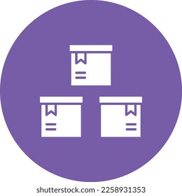 Boxes vector icon. Can be used for printing, mobile and web applications.