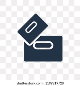 Boxes vector icon isolated on transparent background, Boxes transparency concept can be used web and mobile