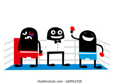 Boxin winner cartoon characters