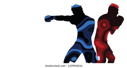 boxing Abstract illustration
vector,banner background,sport set 