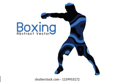 boxing Abstract illustration vector,banner background,sport set 