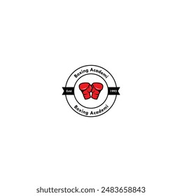 Boxing academy logo vector graphics