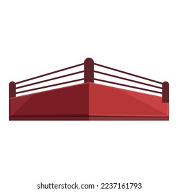 Boxing arena icon cartoon vector. Sport champion. Award referee