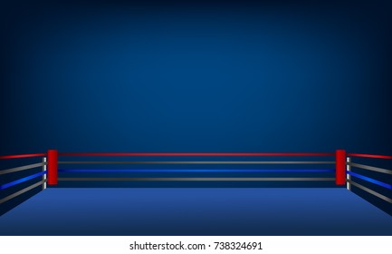 boxing arena match sport stage for fight illustration