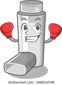 Boxing asthma inhaler in the cartoon shape