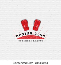 Boxing badges logos and labels can be used to fashion design, signs for sports clubs, sales