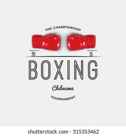 Boxing badges logos and labels can be used to fashion design, signs for sports clubs, sales