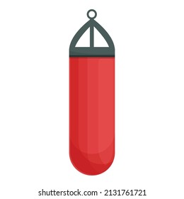 Boxing bag icon cartoon vector. Gym fitness. Sport workout