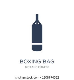 Boxing bag icon. Trendy flat vector Boxing bag icon on white background from Gym and fitness collection, vector illustration can be use for web and mobile, eps10