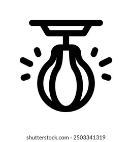 boxing bag icon. vector line icon for your website, mobile, presentation, and logo design.