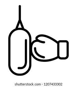Boxing bag with punch for boxing 