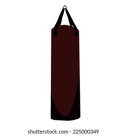 Boxing bag, punching bag, boxing bag isolated