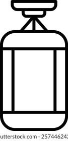 Boxing Bag vector icon. Can be used for printing, mobile and web applications.