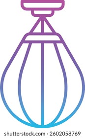 Boxing Bag vector icon. Can be used for printing, mobile and web applications.