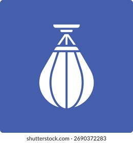 Icono de Vector de bolso de boxeo. Se puede utilizar para aplicaciones de impresión, móviles y de Web.