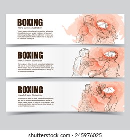 boxing banners.