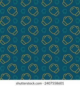 Boxing beautiful repeating pattern design colorful vector illustration