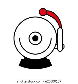 boxing bell isolated icon