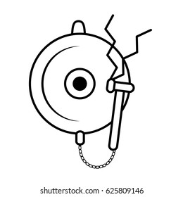 boxing bell isolated icon