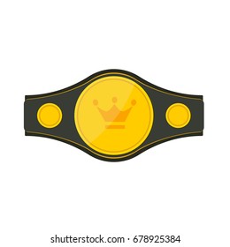 boxing belt icon. Vector illustration isolated on white background svg