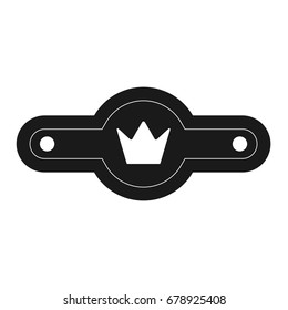 boxing belt icon. Vector illustration isolated on white background
