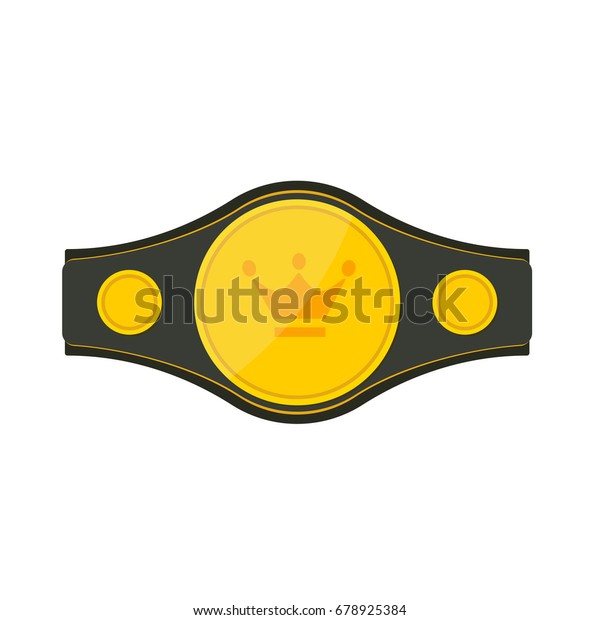 Boxing Belt Icon Vector Illustration Isolated Stock Vector (Royalty ...
