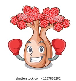 Boxing bottle tree in rose shape cartoon