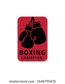 logotipo de luvas de boxing boxer, Emblem boxing luvas logotipo design, boxing campeão logotipo vetor