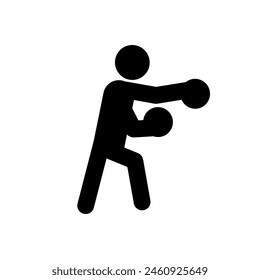 Boxen, Boxer - Vektorillustration, Icon, Piktogramm	