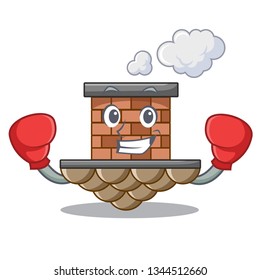 Boxing brick chimney in the shape mascot