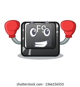 Boxing button f9 isolated in the mascot