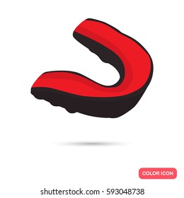 Boxing capa color flat icon for web and mobile design