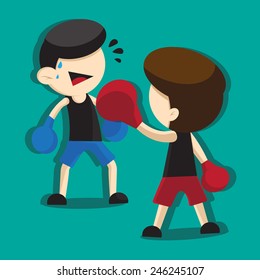 BOXING CARTOON