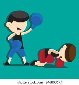 boxing cartoon