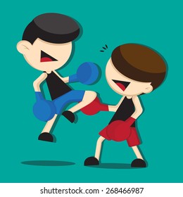 boxing cartoon