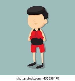 boxing cartoon design.