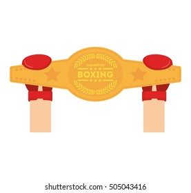 boxing championship belt isolated icon vector illustration design svg